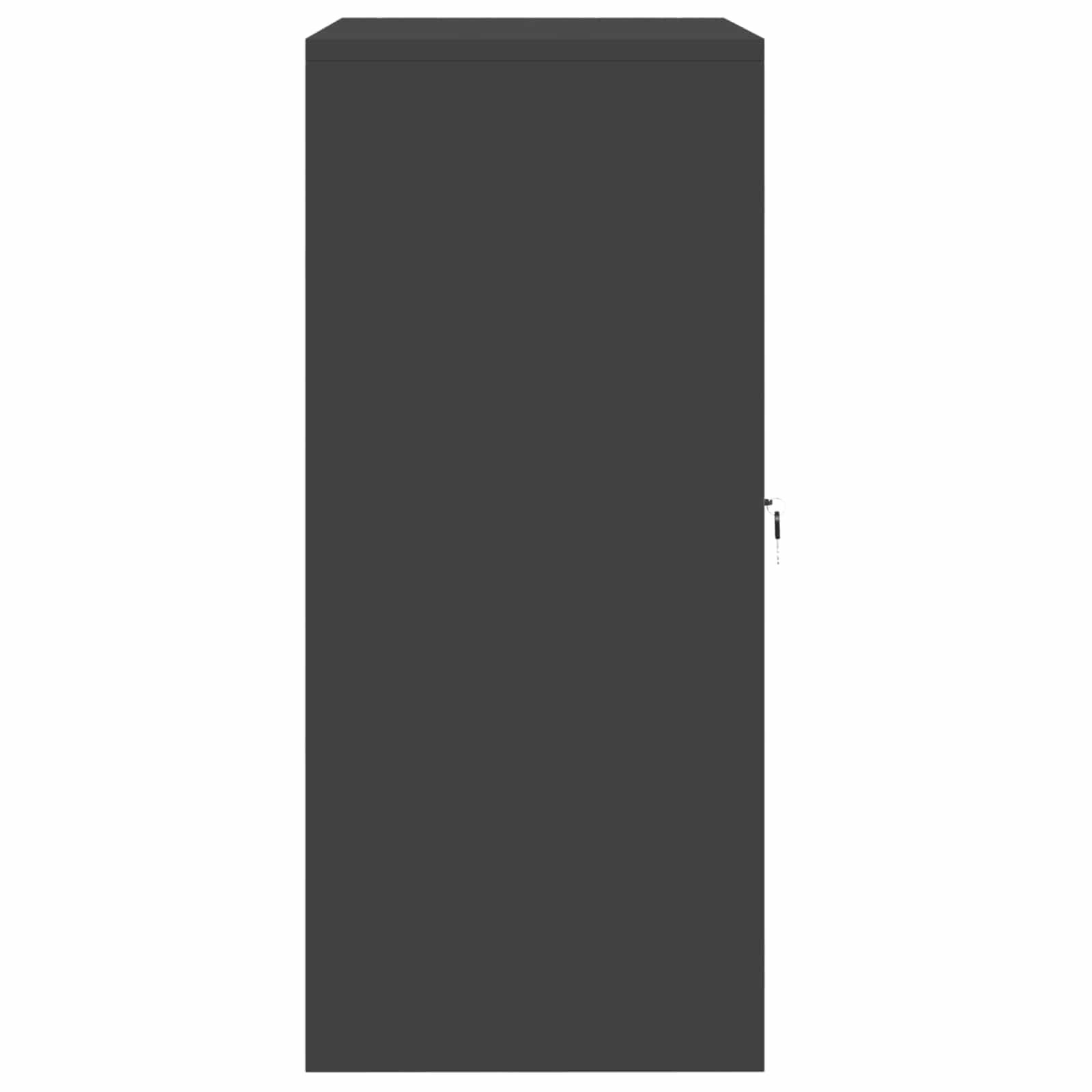 Armadio Nero 80 x 40 x 90 cm Acciaio | homemem39
