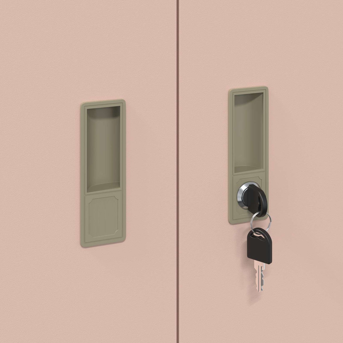Armadio Rosa 80 x 40 x 90 cm Acciaio | homemem39