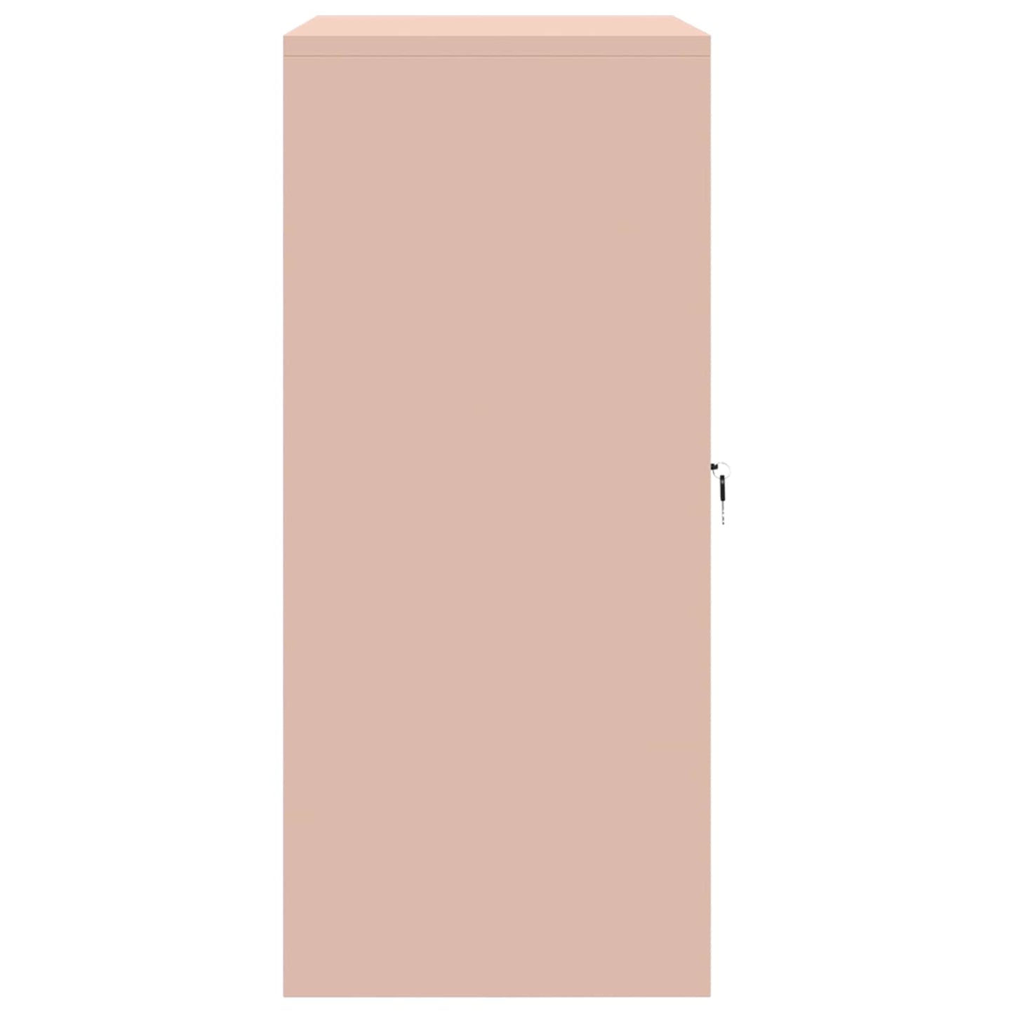 Armadio Rosa 80 x 40 x 90 cm Acciaio | homemem39