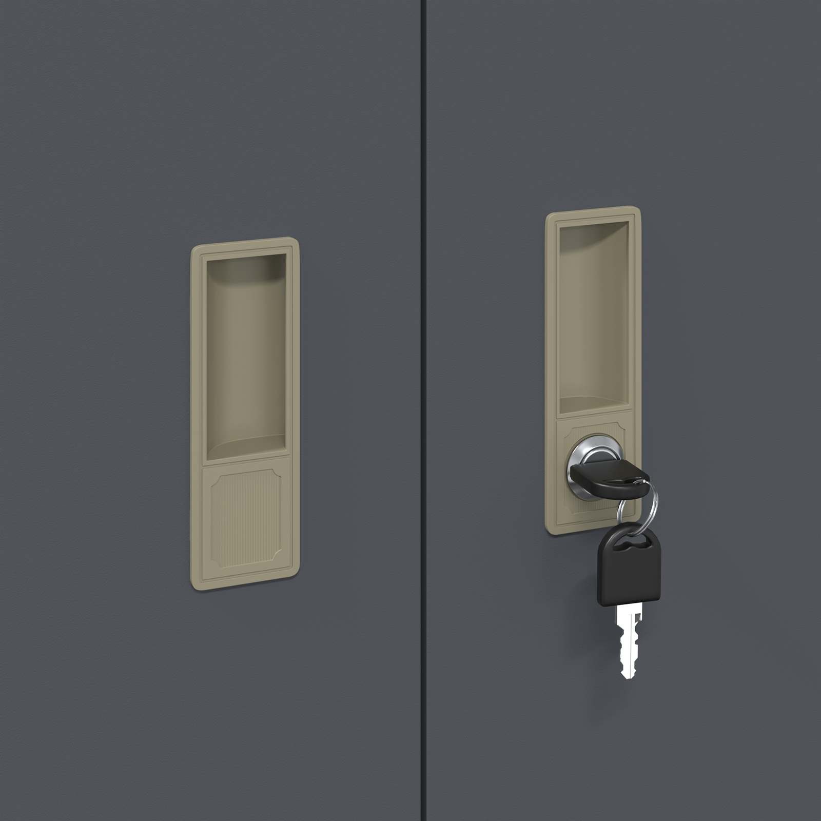 Armadio Antracite 80 x 40 x 90 cm Acciaio | homemem39