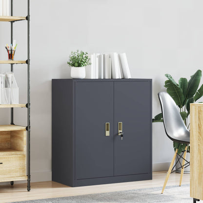 Armadio Antracite 80 x 40 x 90 cm Acciaio | homemem39