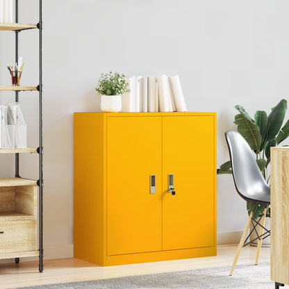 Armadio Giallo senape 80 x 40 x 90 cm Acciaio | homemem39