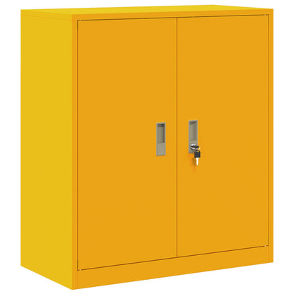 Armadio Giallo senape 80 x 40 x 90 cm Acciaio | homemem39
