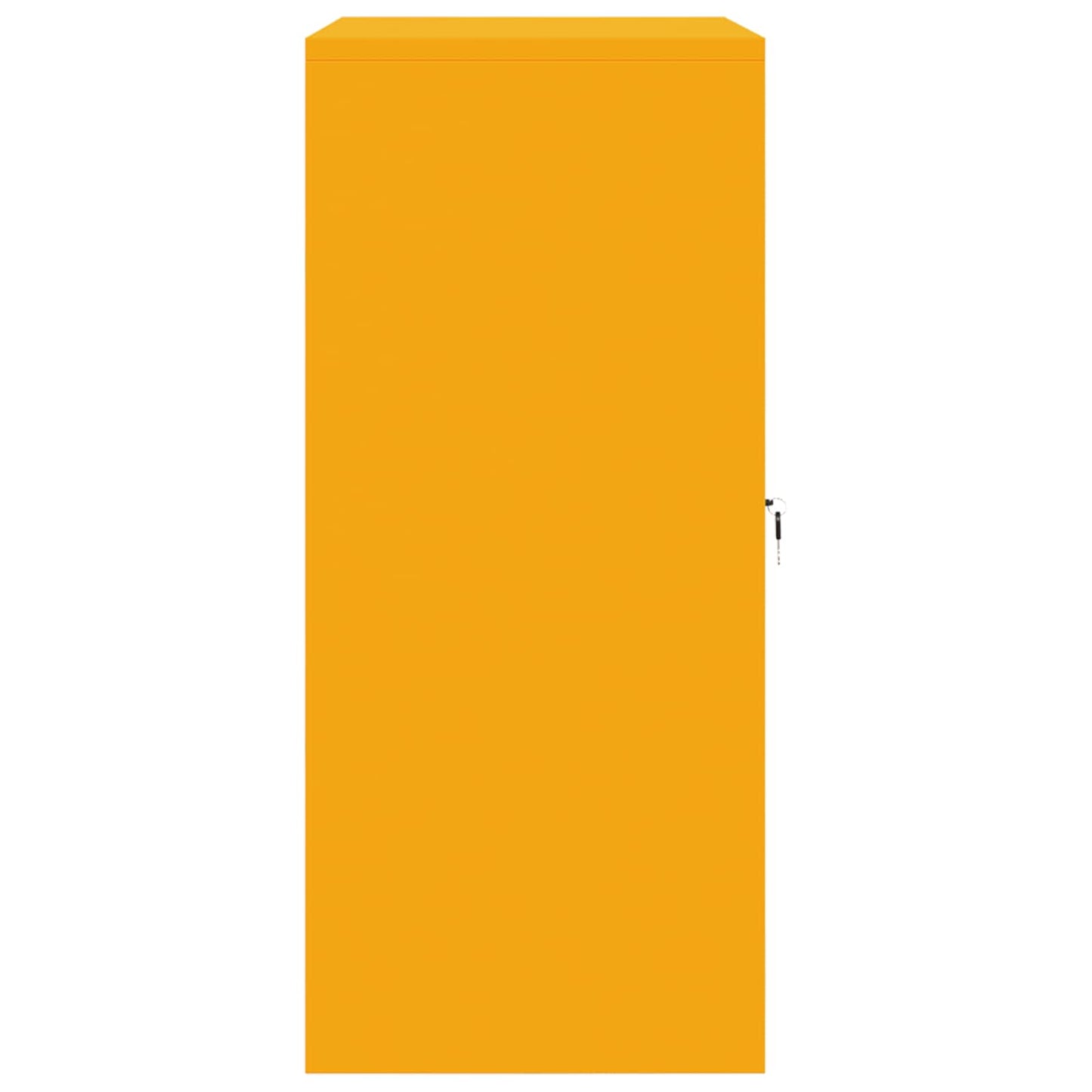 Armadio Giallo senape 80 x 40 x 90 cm Acciaio | homemem39