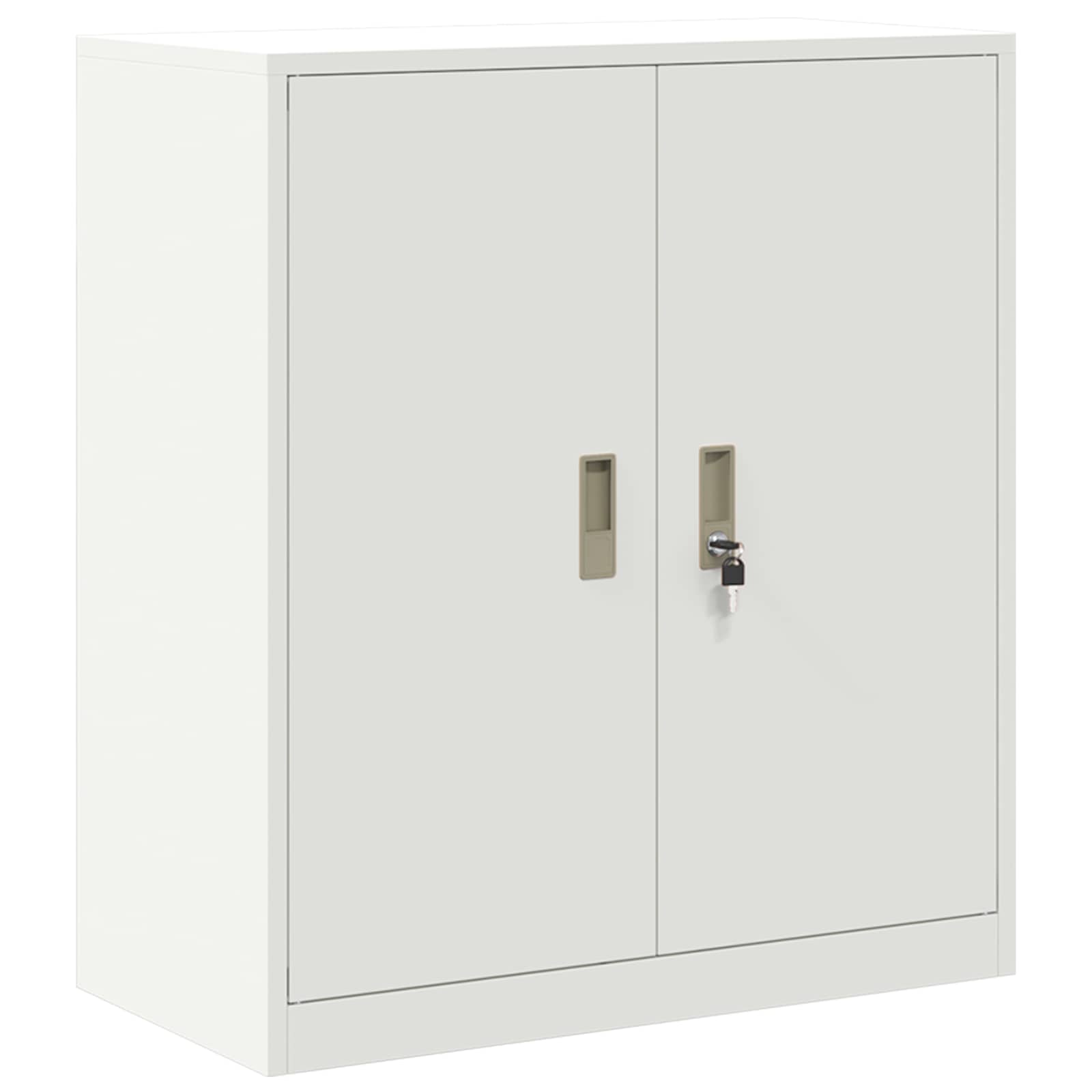 Armadio Bianco 80 x 40 x 90 cm Acciaio | homemem39