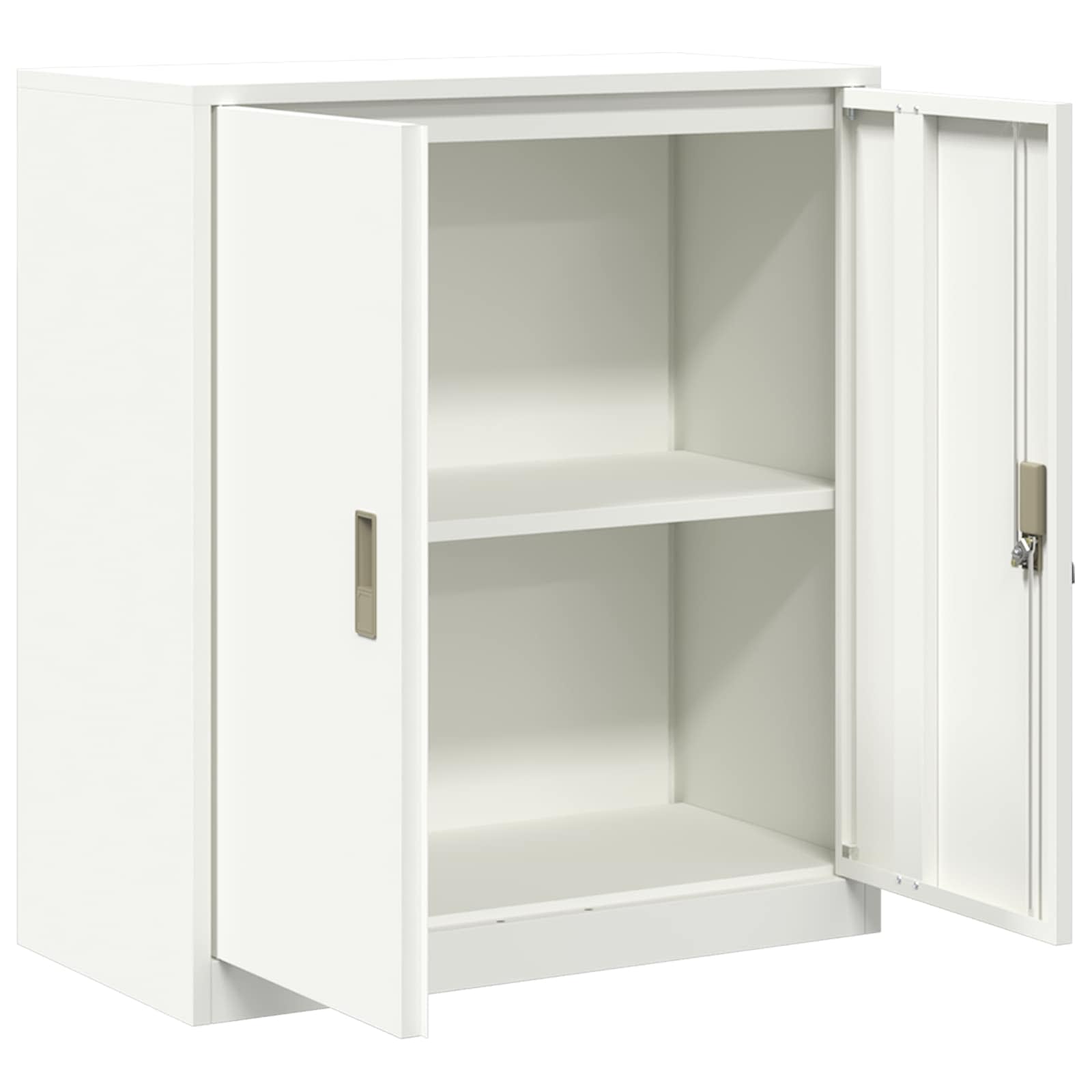 Armadio Bianco 80 x 40 x 90 cm Acciaio | homemem39