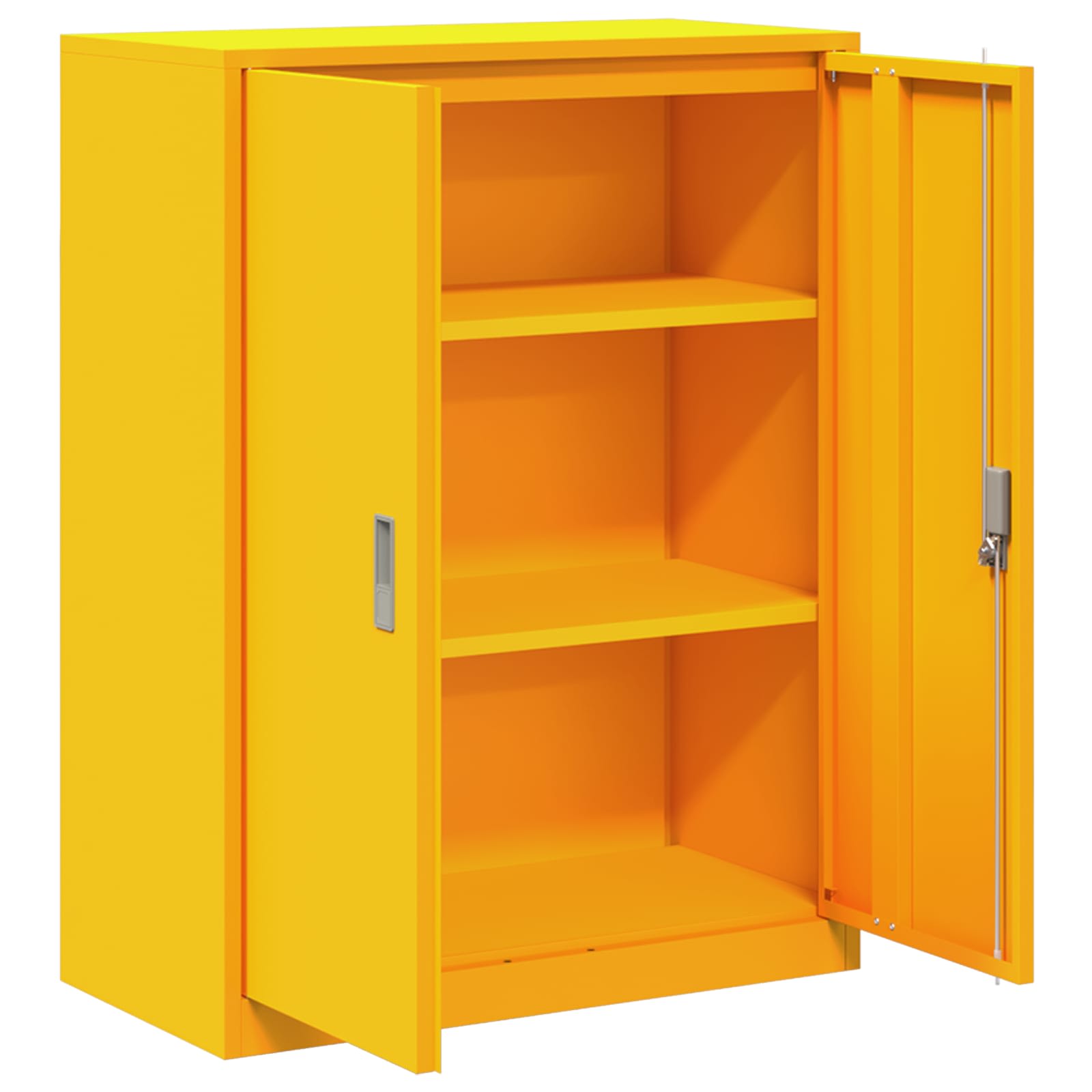 Armadio Giallo senape 80 x 40 x 105 cm Acciaio | homemem39