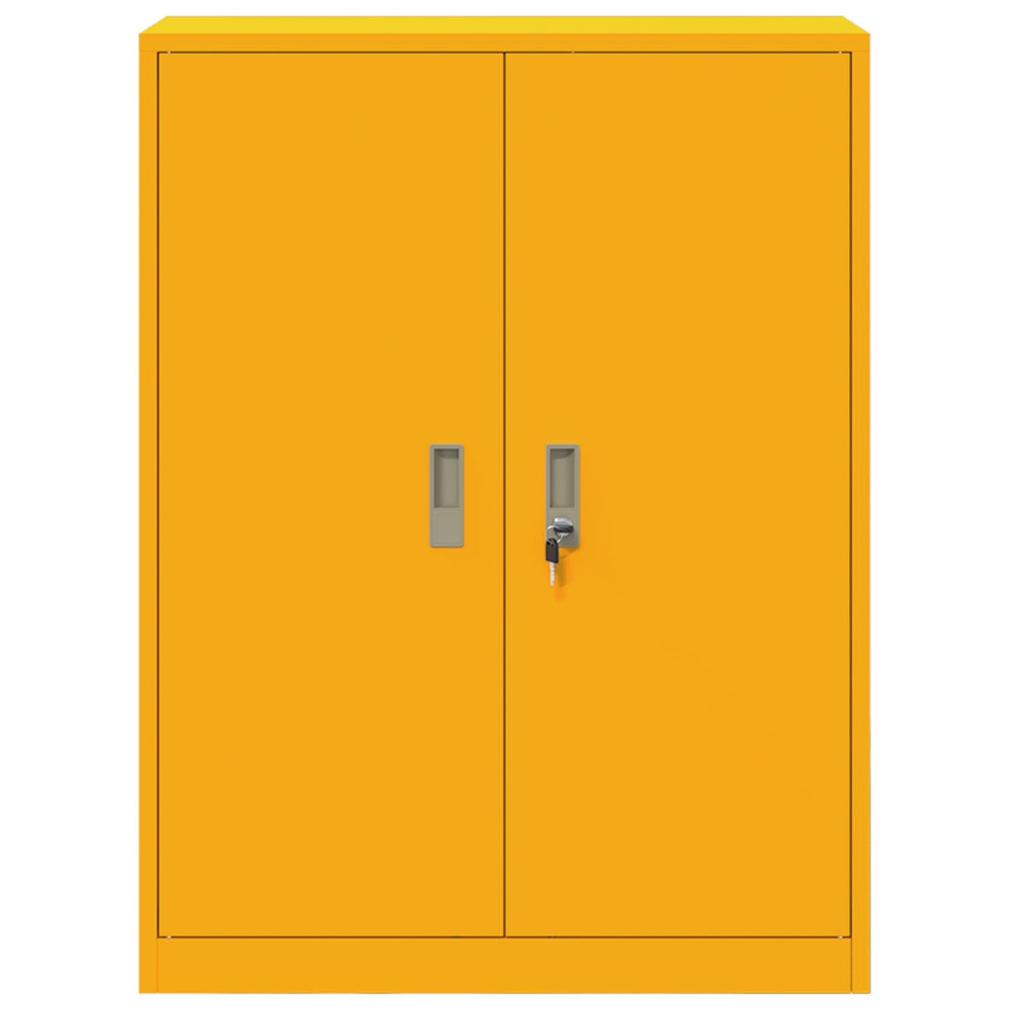 Armadio Giallo senape 80 x 40 x 105 cm Acciaio | homemem39