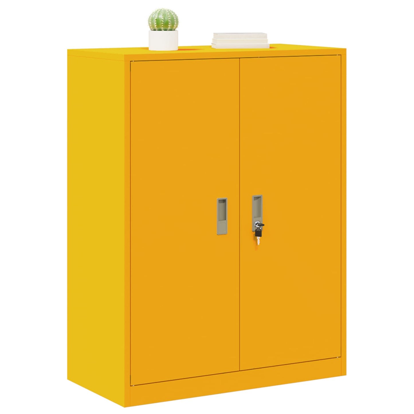 Armadio Giallo senape 80 x 40 x 105 cm Acciaio | homemem39