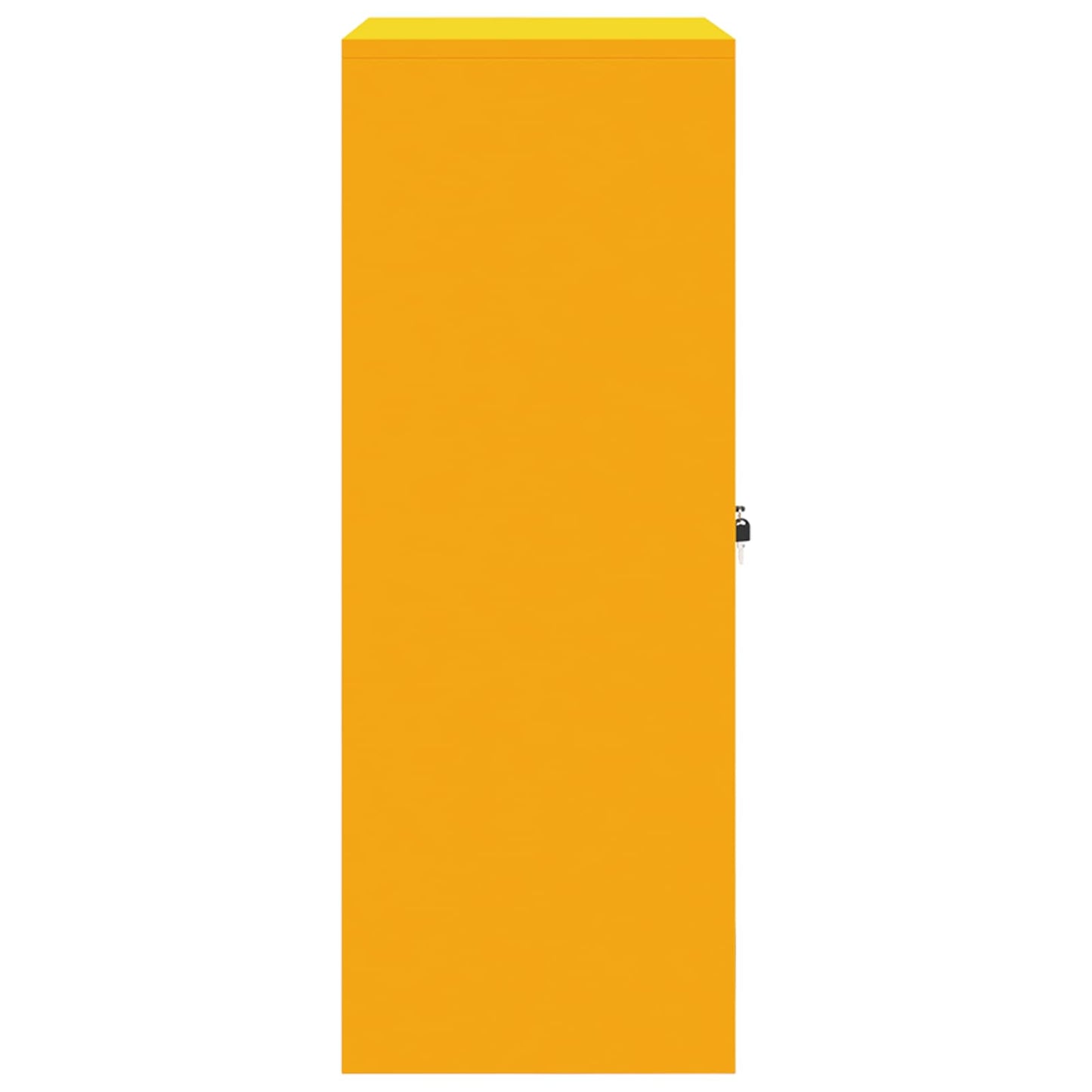 Armadio Giallo senape 80 x 40 x 105 cm Acciaio