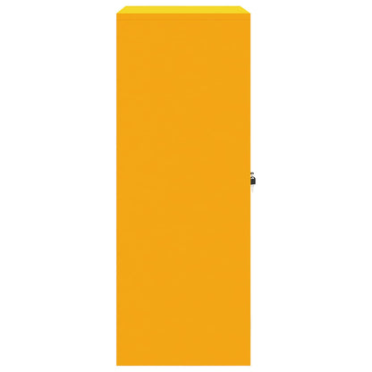 Armadio Giallo senape 80 x 40 x 105 cm Acciaio