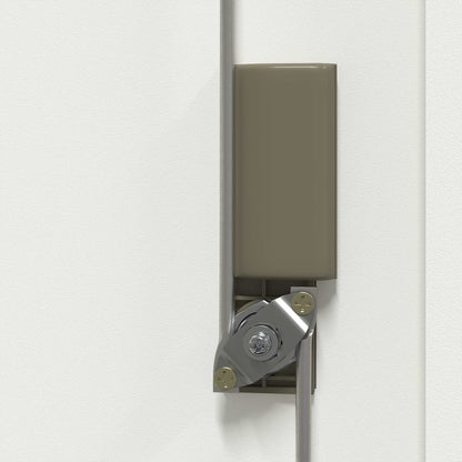 Armadio Bianco 80 x 40 x 105 cm Acciaio | homemem39