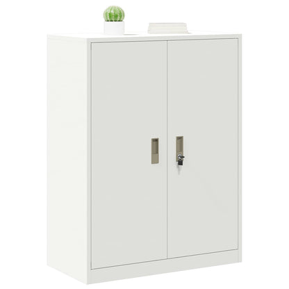 Armadio Bianco 80 x 40 x 105 cm Acciaio