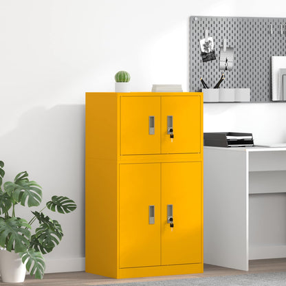 Armadio Giallo senape 60 x 40 x 40 cm Acciaio