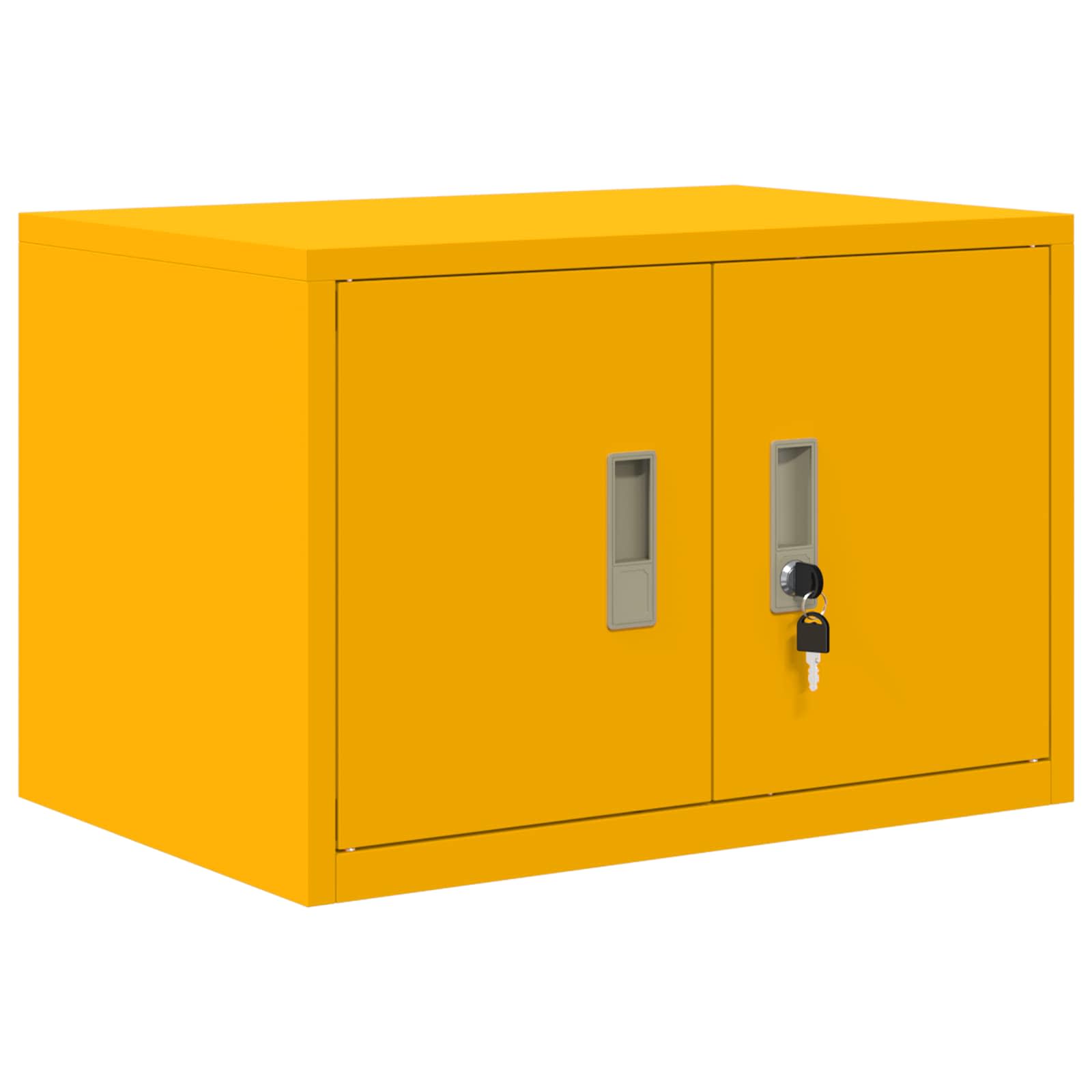 Armadio Giallo senape 60 x 40 x 40 cm Acciaio | homemem39