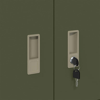 Armadio Verde oliva 60 x 40 x 40 cm Acciaio | homemem39