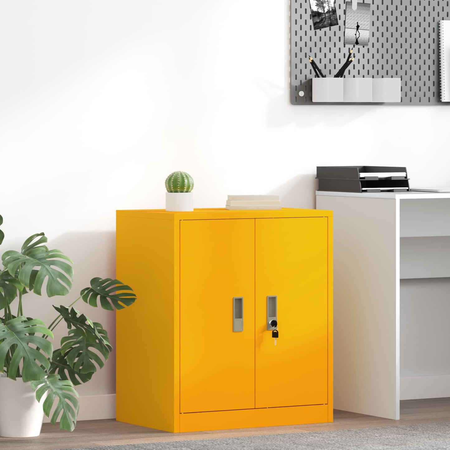 Armadio Giallo senape 60 x 40 x 70 cm Acciaio | homemem39