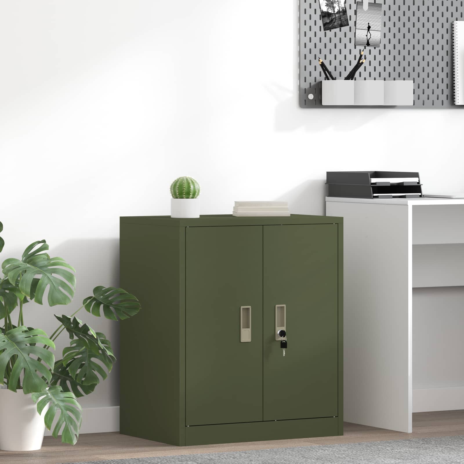Armadio Verde oliva 60 x 40 x 70 cm Acciaio | homemem39