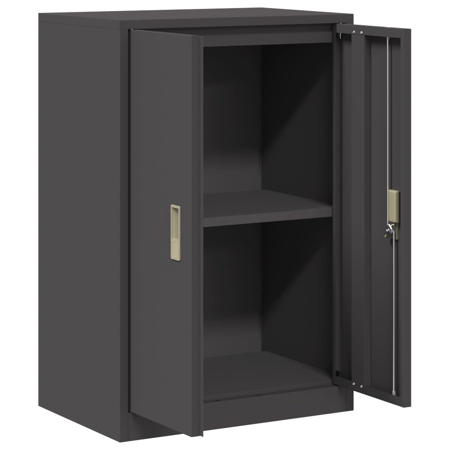 Armadio Nero 60 x 40 x 90 cm Acciaio