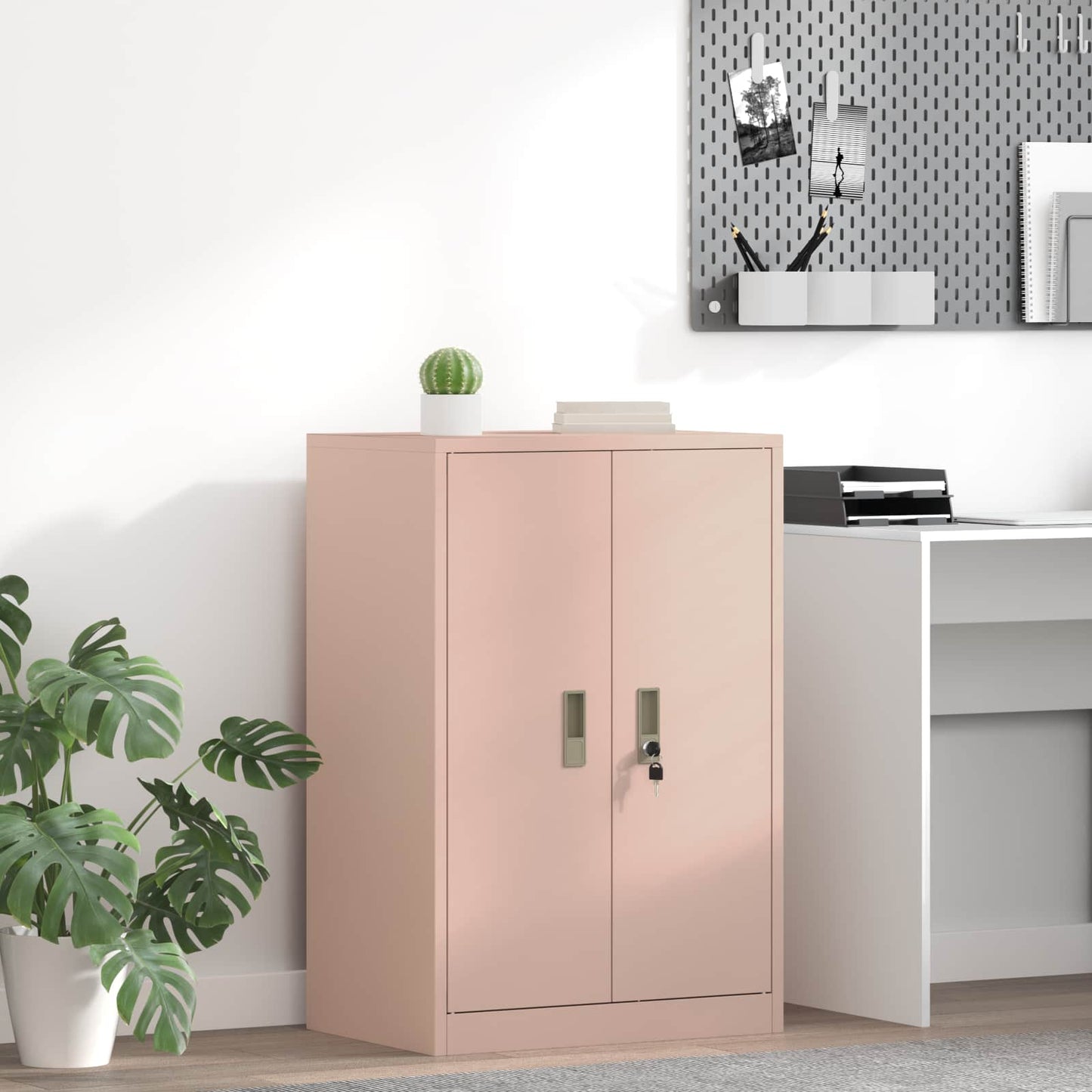 Armadio Rosa 60 x 40 x 90 cm Acciaio | homemem39