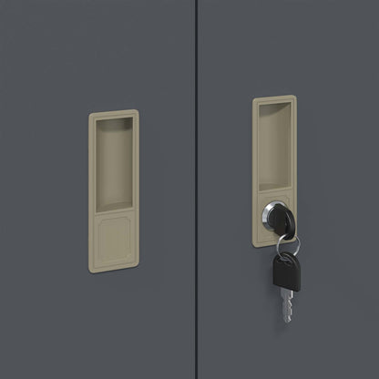Armadio Antracite 60 x 40 x 90 cm Acciaio | homemem39