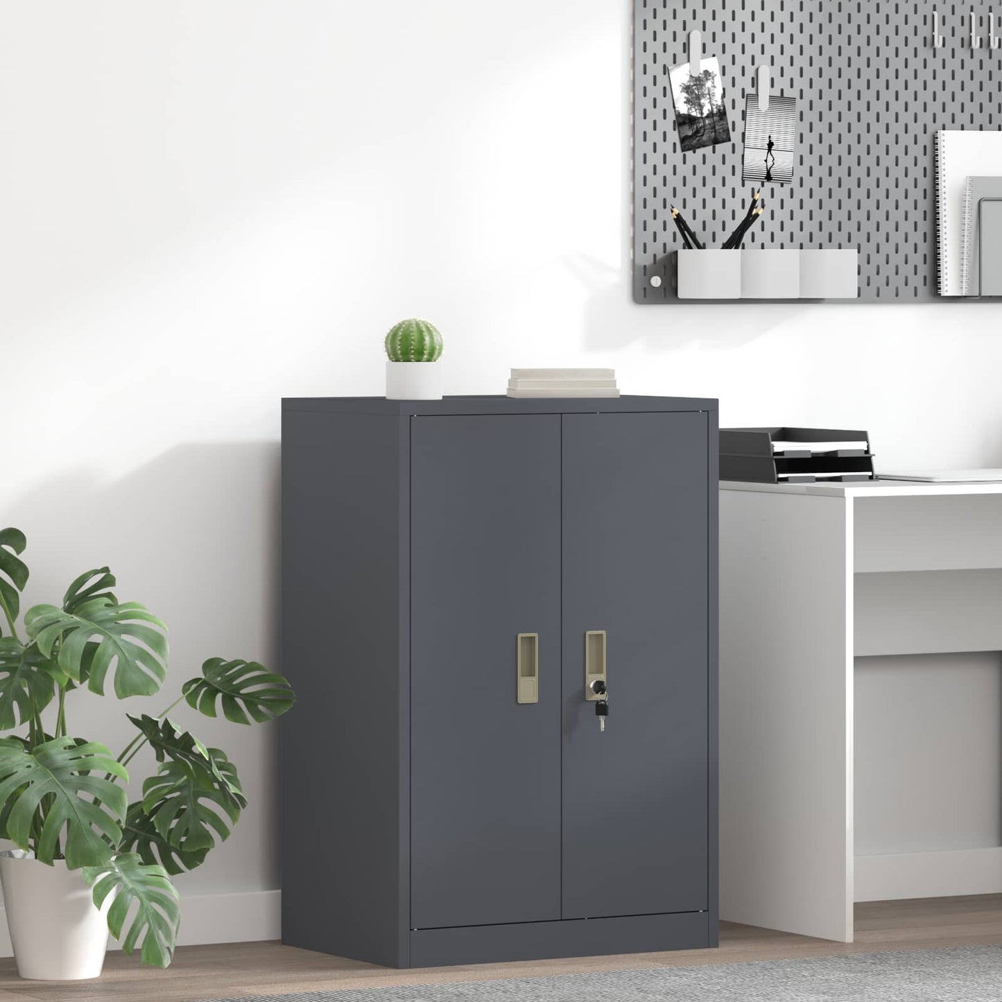 Armadio Antracite 60 x 40 x 90 cm Acciaio
