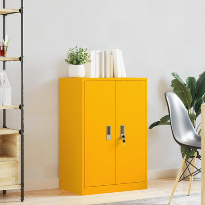 Armadio Giallo senape 60 x 40 x 90 cm Acciaio | homemem39