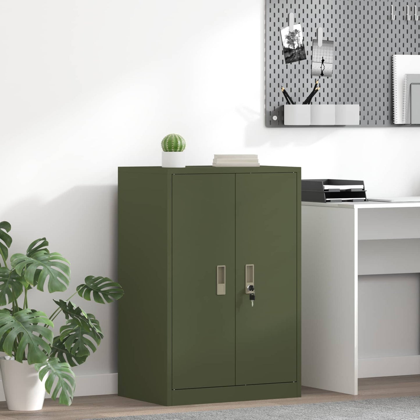 Armadio Verde oliva 60 x 40 x 90 cm Acciaio | homemem39
