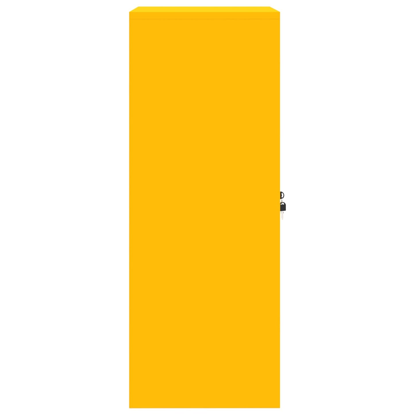 Armadio Giallo senape 60 x 40 x 105 cm Acciaio