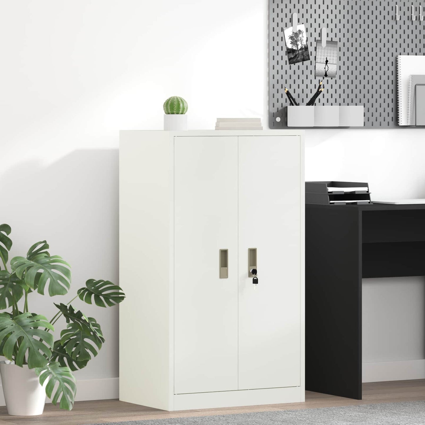 Armadio Bianco 60 x 40 x 105 cm Acciaio