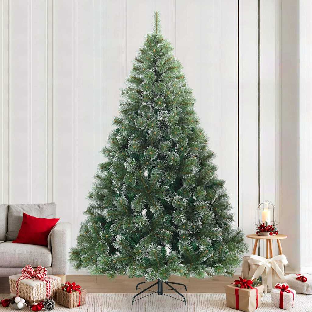 Albero di Natale Artificiale Snodato Foderato di Neve Verde | homemem39