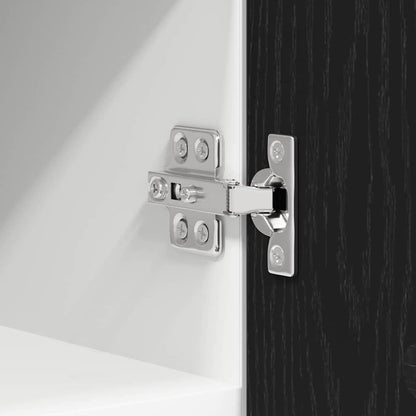 Armadio pensile con porta Rovere Nero e Bianco 30 x 31 x 40 cm | homemem39