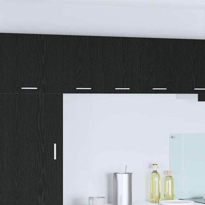 Armadio pensile 2 pcs Rovere Nero e Bianco 30 x 31 x 40 cm | homemem39