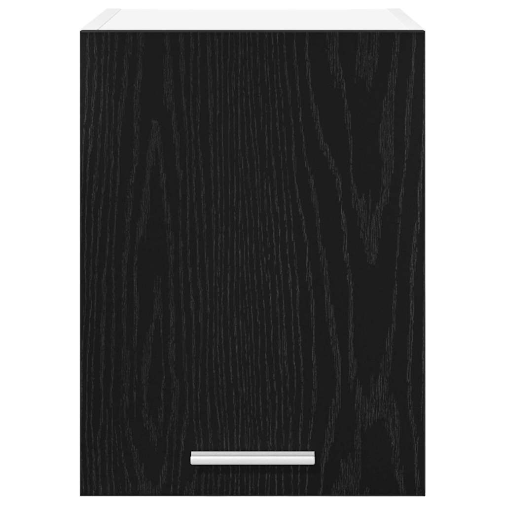 Armadio pensile 2 pcs Rovere Nero e Bianco 30 x 31 x 40 cm | homemem39