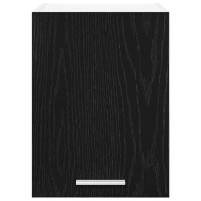 Armadio pensile 2 pcs Rovere Nero e Bianco 30 x 31 x 40 cm