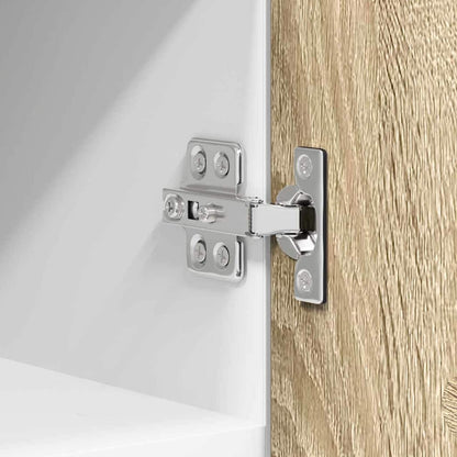Armadio pensile con porta Riga 2 pcs Quercia Sonoma e Bianca | homemem39