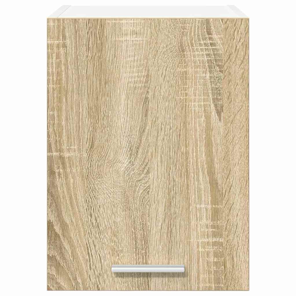 Armadio pensile con porta Riga 2 pcs Quercia Sonoma e Bianca | homemem39