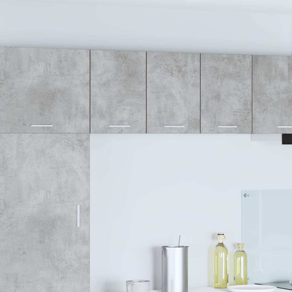 Armadio pensile 2 pcs Grigio Cemento e Bianco 30 x 31 x 40 cm