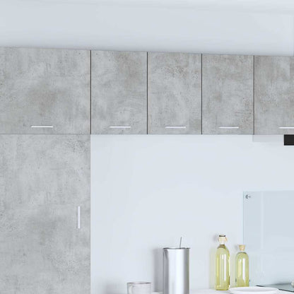 Armadio pensile 2 pcs Grigio Cemento e Bianco 30 x 31 x 40 cm