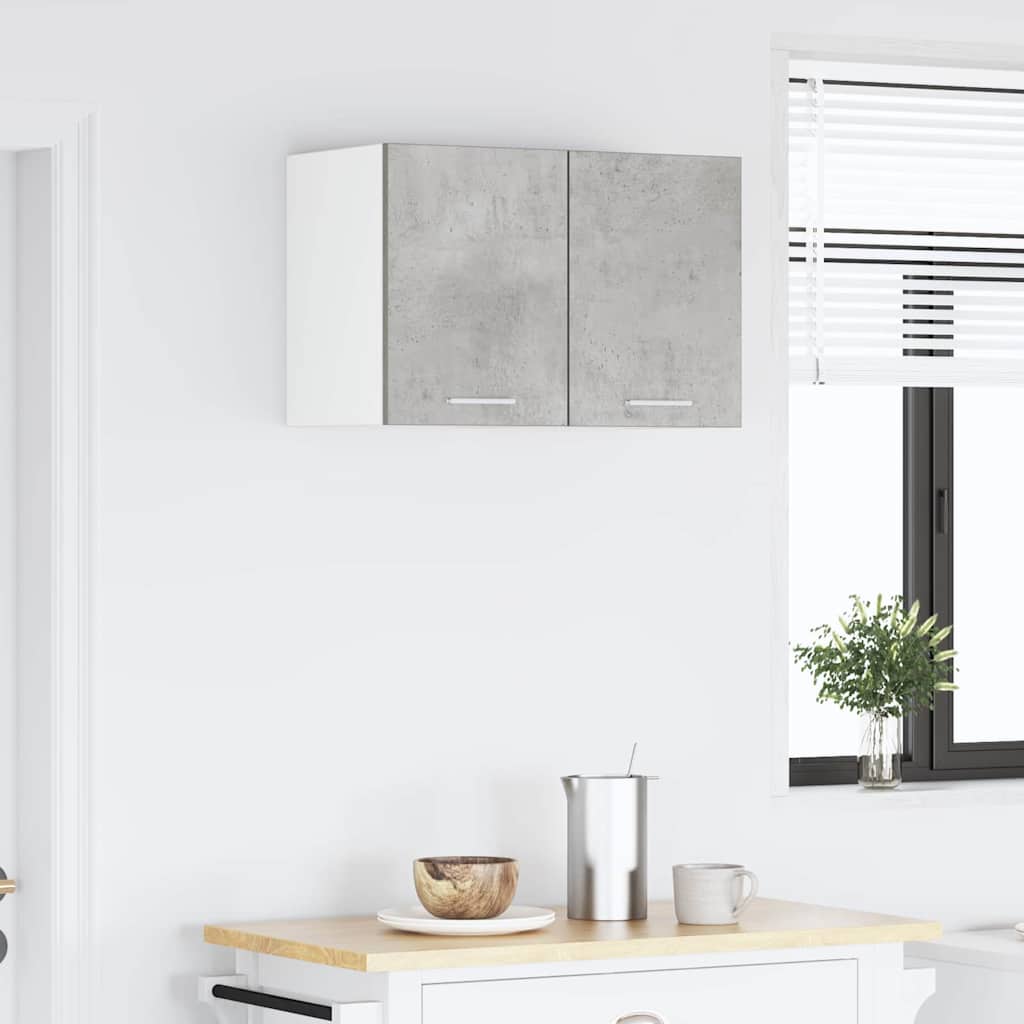 Armadio pensile 2 pcs Grigio Cemento e Bianco 30 x 31 x 40 cm | homemem39