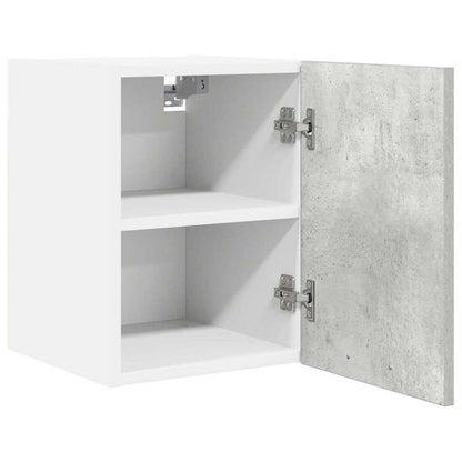 Armadio pensile 2 pcs Grigio Cemento e Bianco 30 x 31 x 40 cm