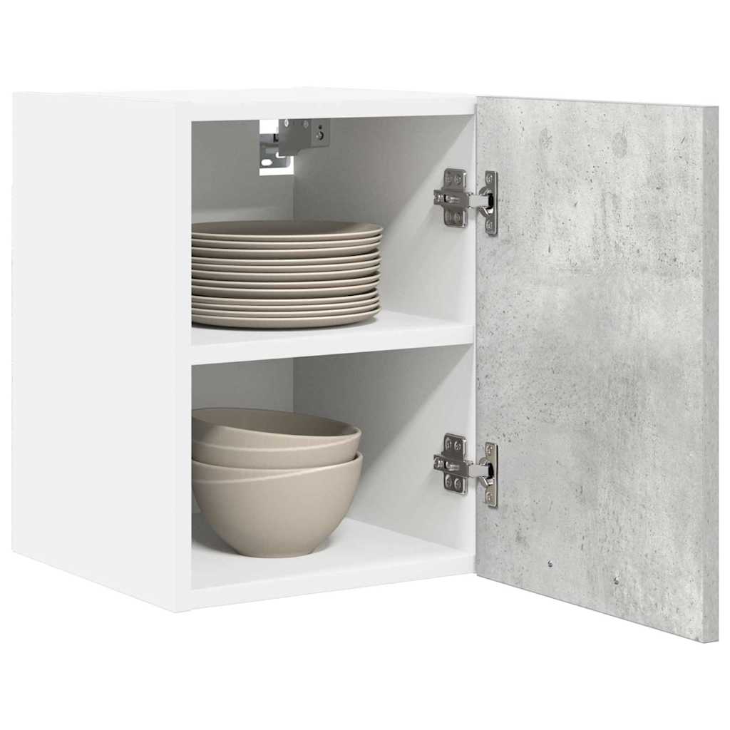 Armadio pensile 2 pcs Grigio Cemento e Bianco 30 x 31 x 40 cm | homemem39