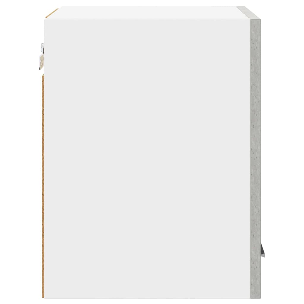 Armadio pensile 2 pcs Grigio Cemento e Bianco 30 x 31 x 40 cm