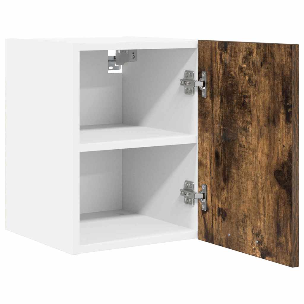 Armadio pensile Rovere Affumicato e Bianco 30 x 31 x 40 cm | homemem39
