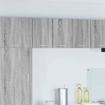 Armadio pensile 2 pcs Grigio Sonoma e Bianco 30 x 31 x 40 cm | homemem39