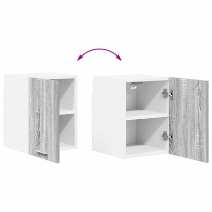 Armadio pensile 2 pcs Grigio Sonoma e Bianco 30 x 31 x 40 cm