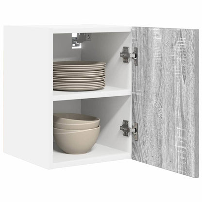 Armadio pensile 2 pcs Grigio Sonoma e Bianco 30 x 31 x 40 cm | homemem39