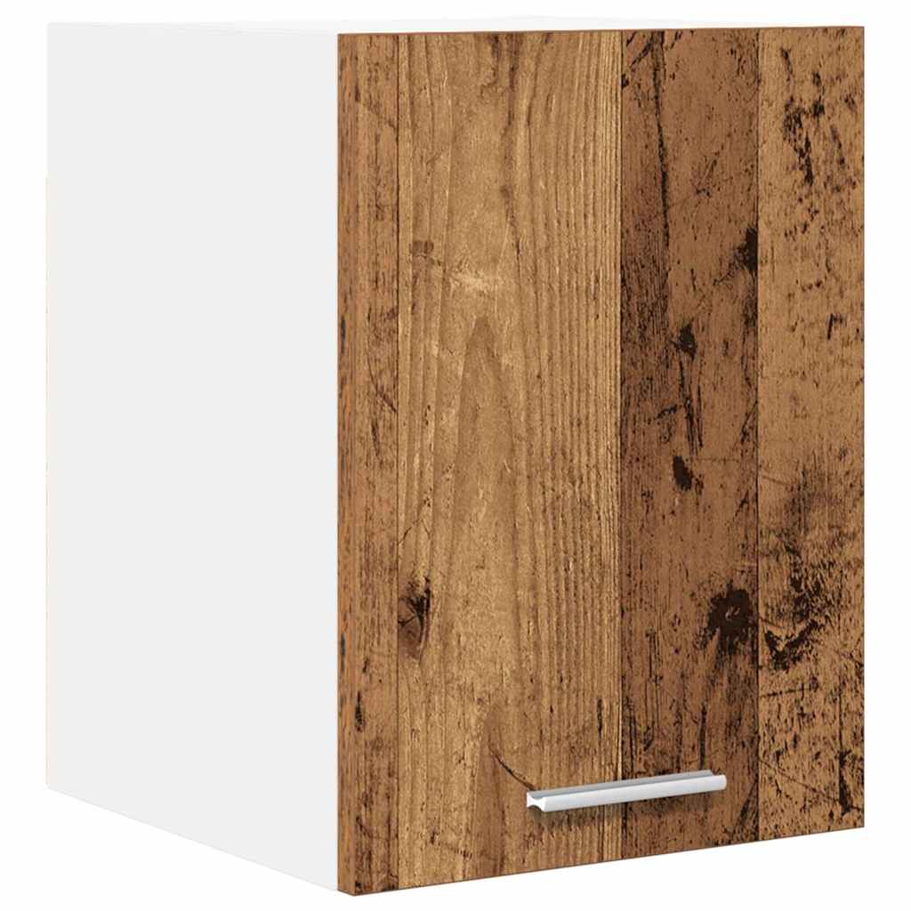 Armadio pensile con porta Legno Antico e Bianco 30 x 31 x 40 cm | homemem39