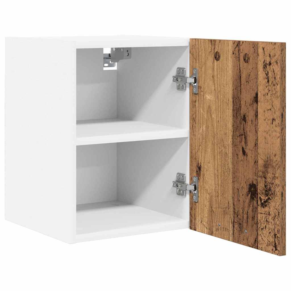 Armadio pensile 2 pcs Legno Antico e Bianco 30 x 31 x 40 cm | homemem39