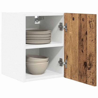 Armadio pensile 2 pcs Legno Antico e Bianco 30 x 31 x 40 cm